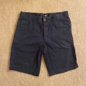 H&M Regular Fit Navy Shorts